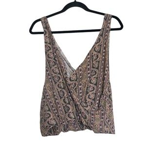 Free People We The Free Your Twisted Tank Black Combo sz M